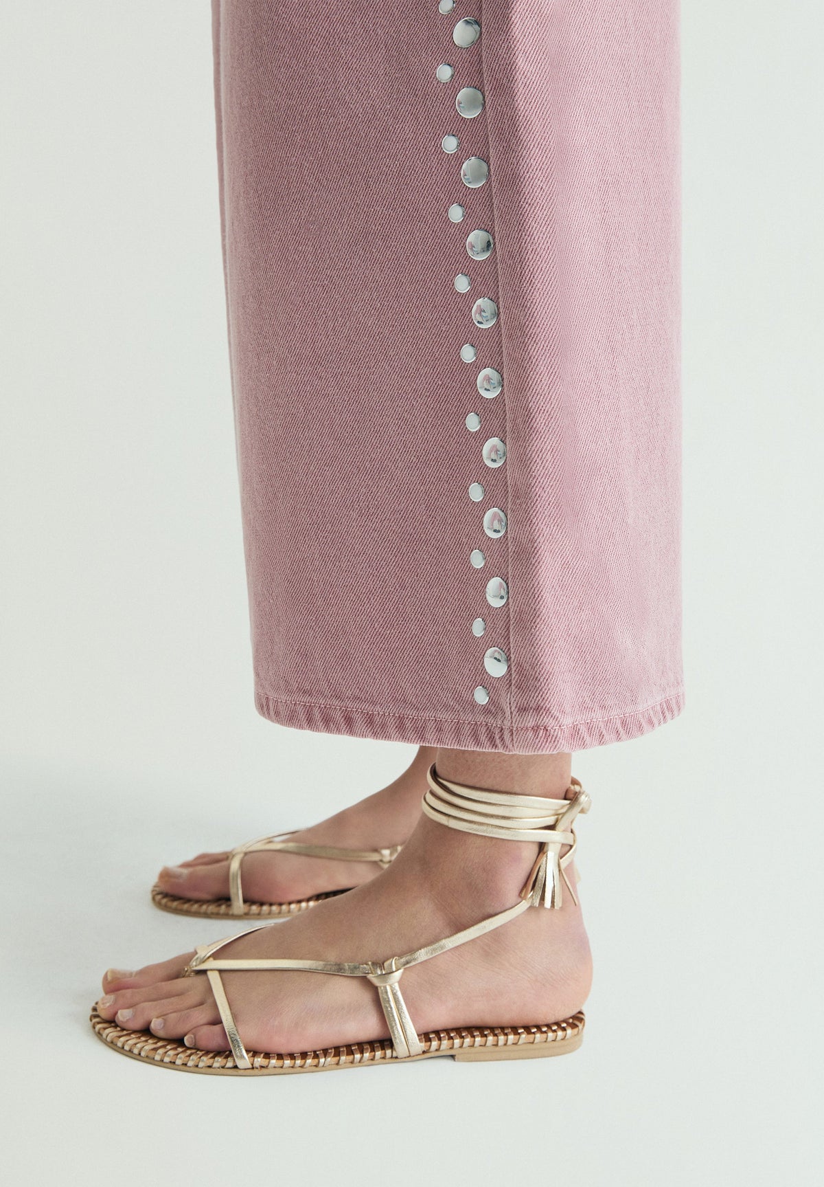 JEANS CULOTTE STUDS
