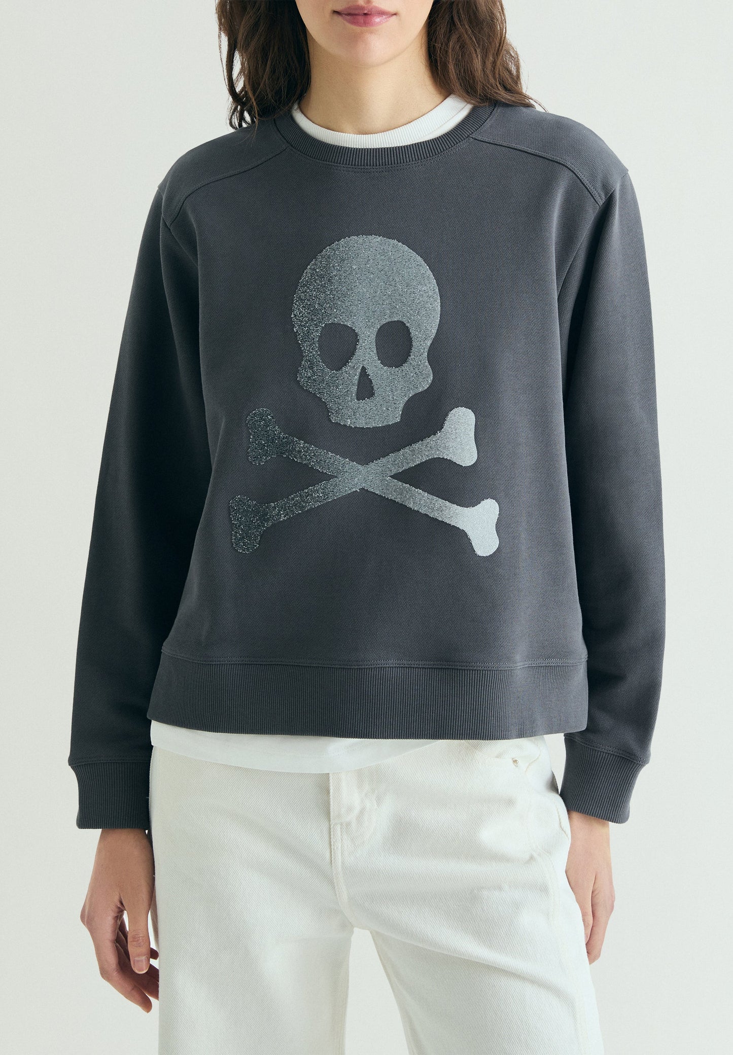 SUDADERA CALAVERA GLITTER