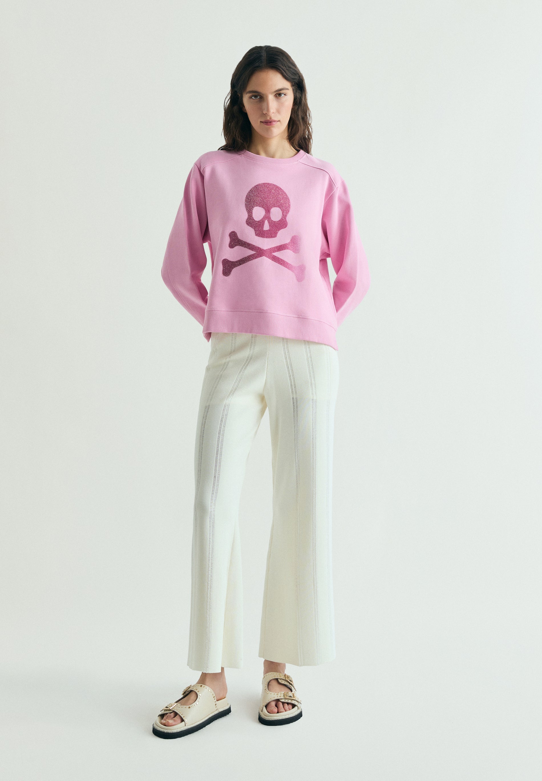 SUDADERA CALAVERA GLITTER