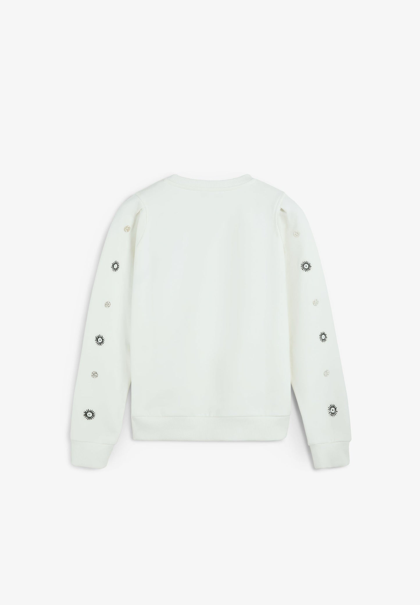 SUDADERA BORDADA CON APLIQUES