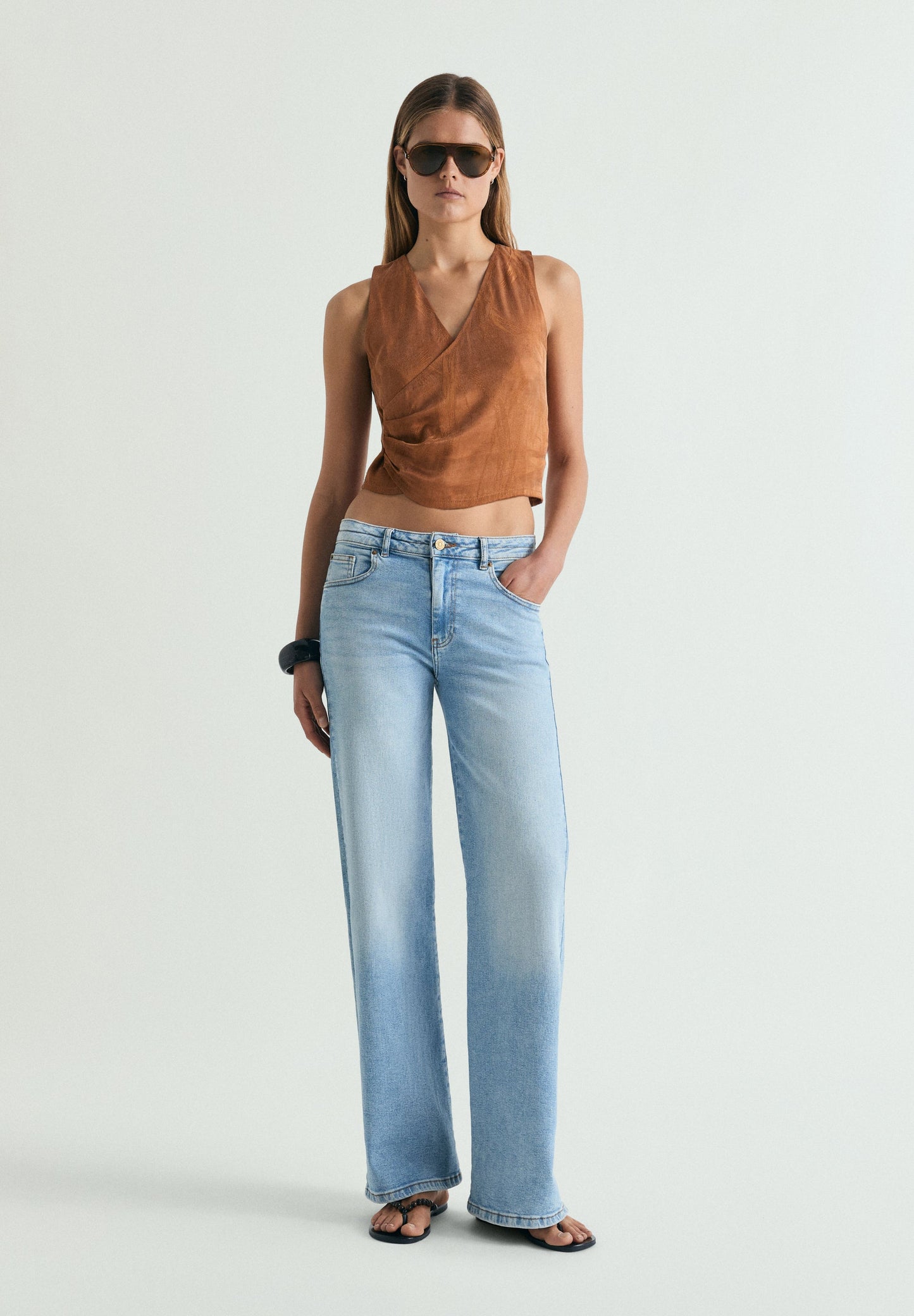 TOP CRUZADO JACQUARD