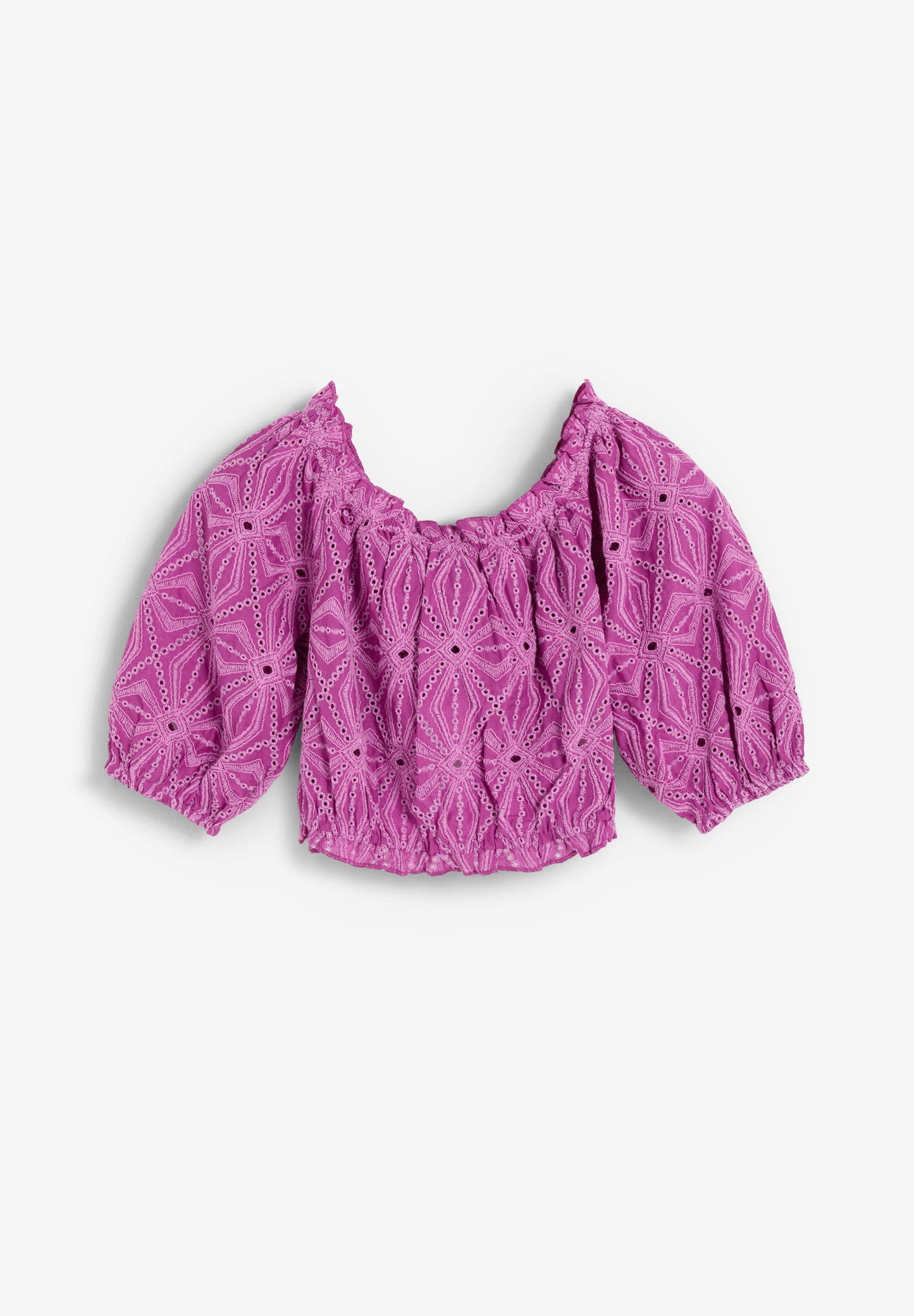 TOP CALADO CUELLO BARCO