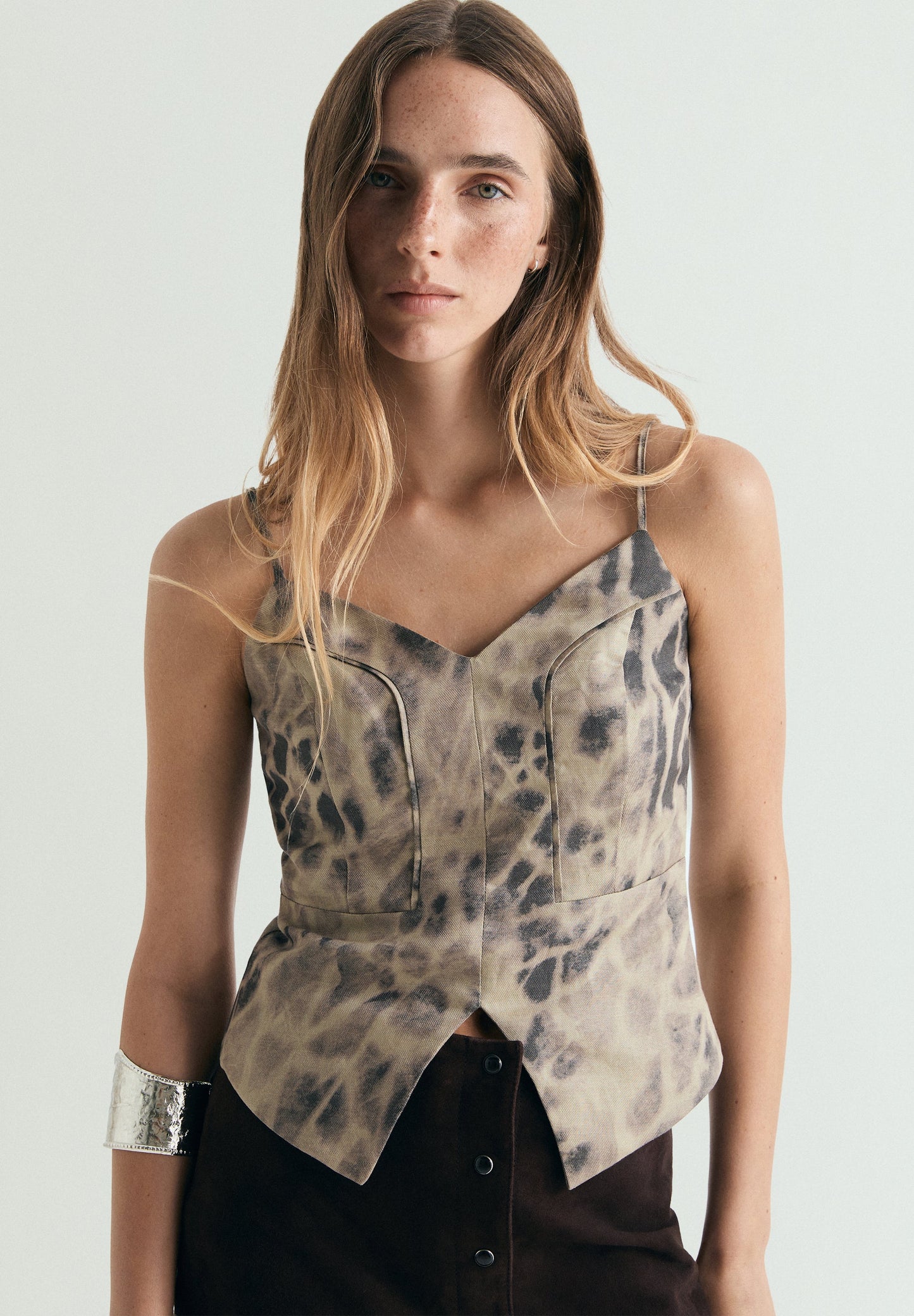 TOP LINO ESTAMPADO