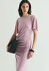 VESTIDO CUPRO FRUNCES