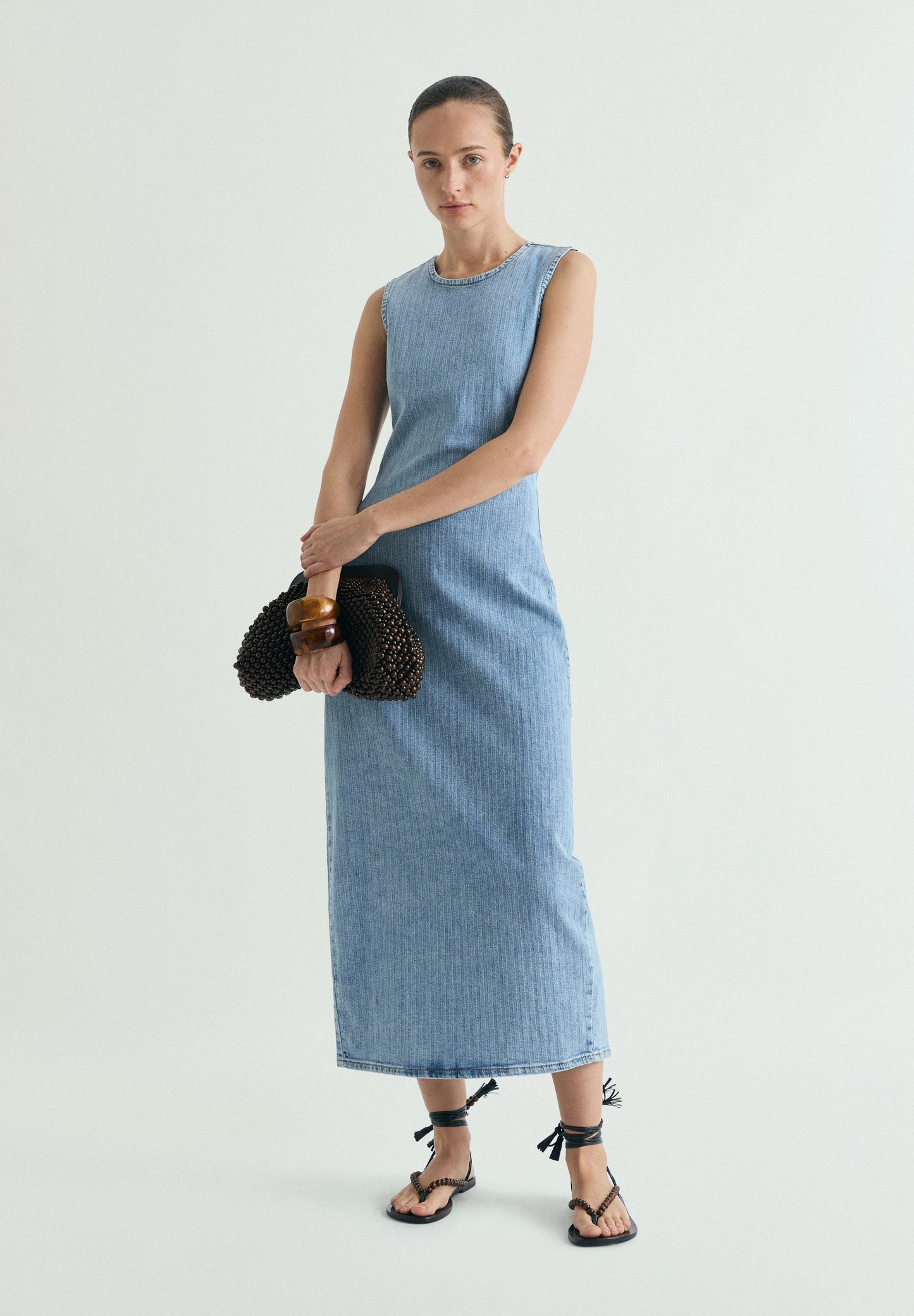 VESTIDO MIDI DENIM