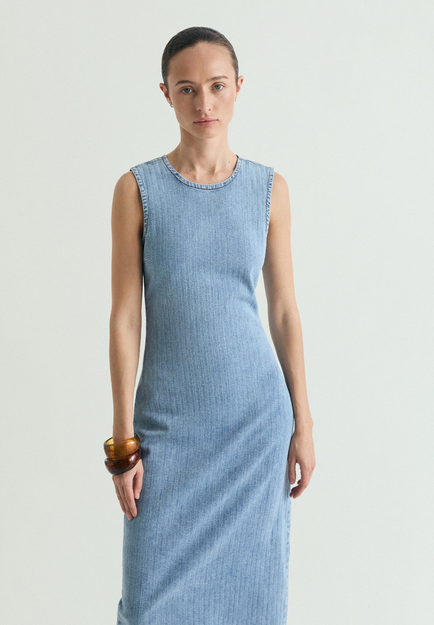 VESTIDO MIDI DENIM