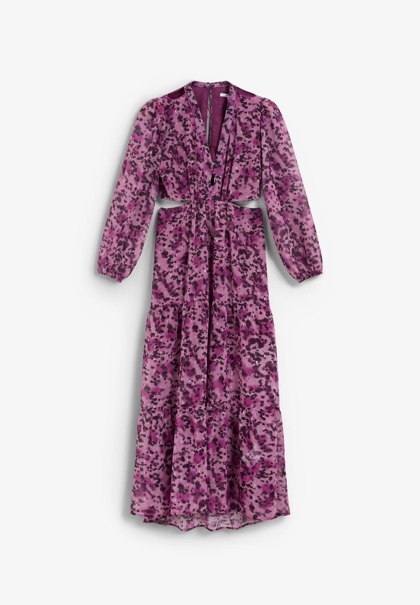 VESTIDO MIDI PRINT ABERTURAS