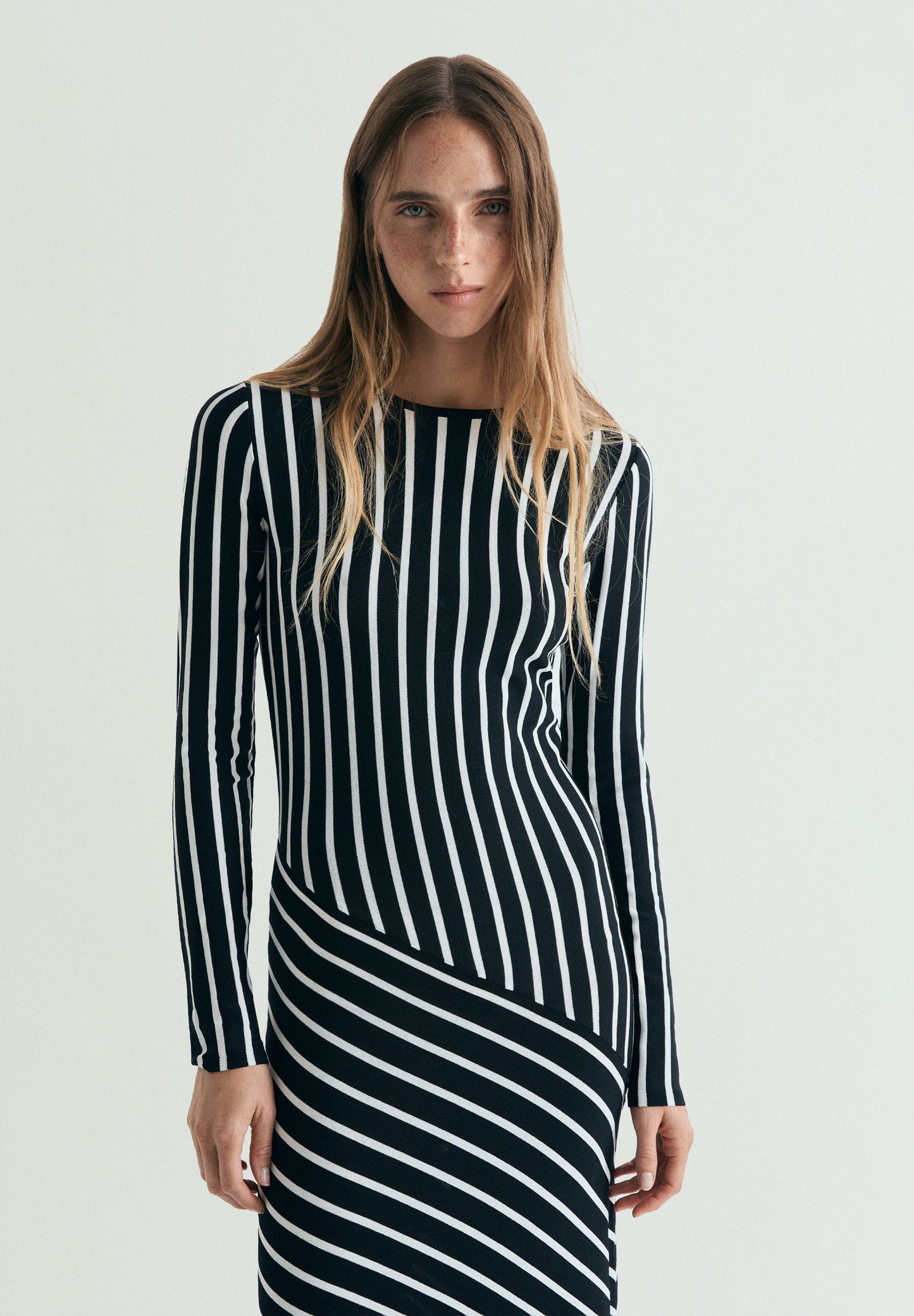 VESTIDO RAYAS CONTRASTE
