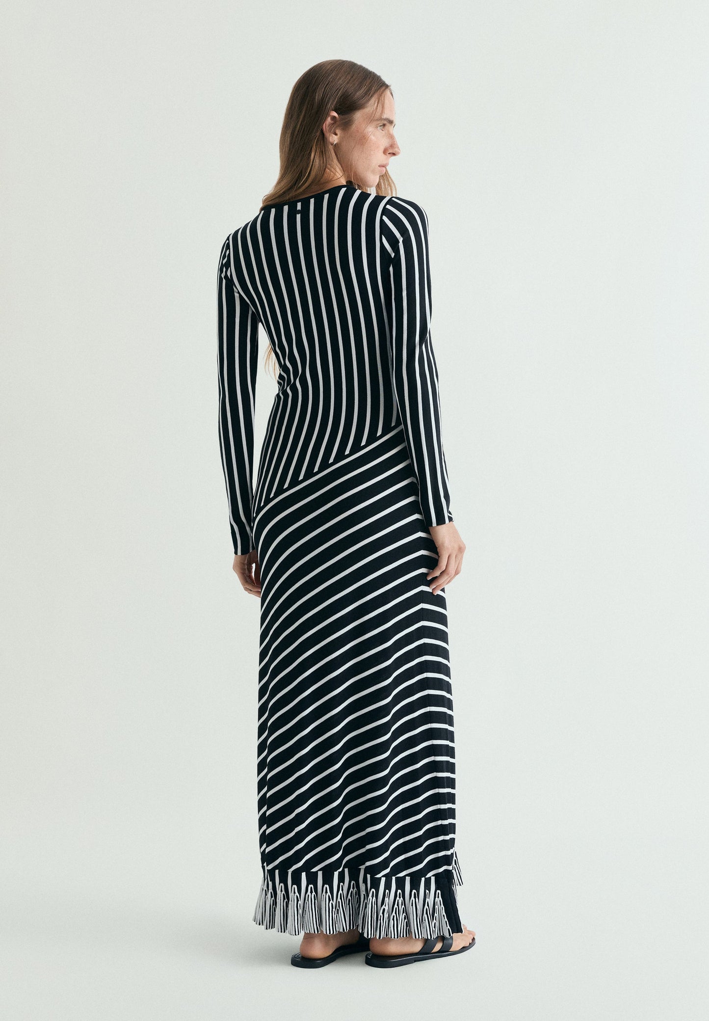 VESTIDO RAYAS CONTRASTE