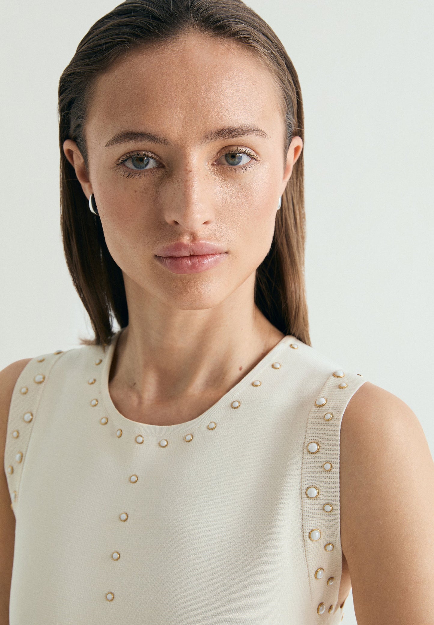 VESTIDO MIDI STUDS