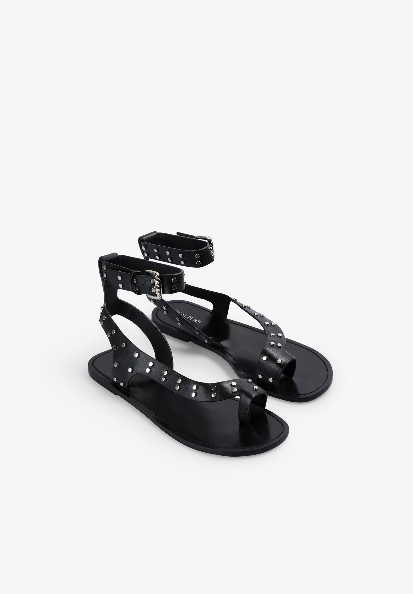 SANDALIAS PIEL TACHUELAS