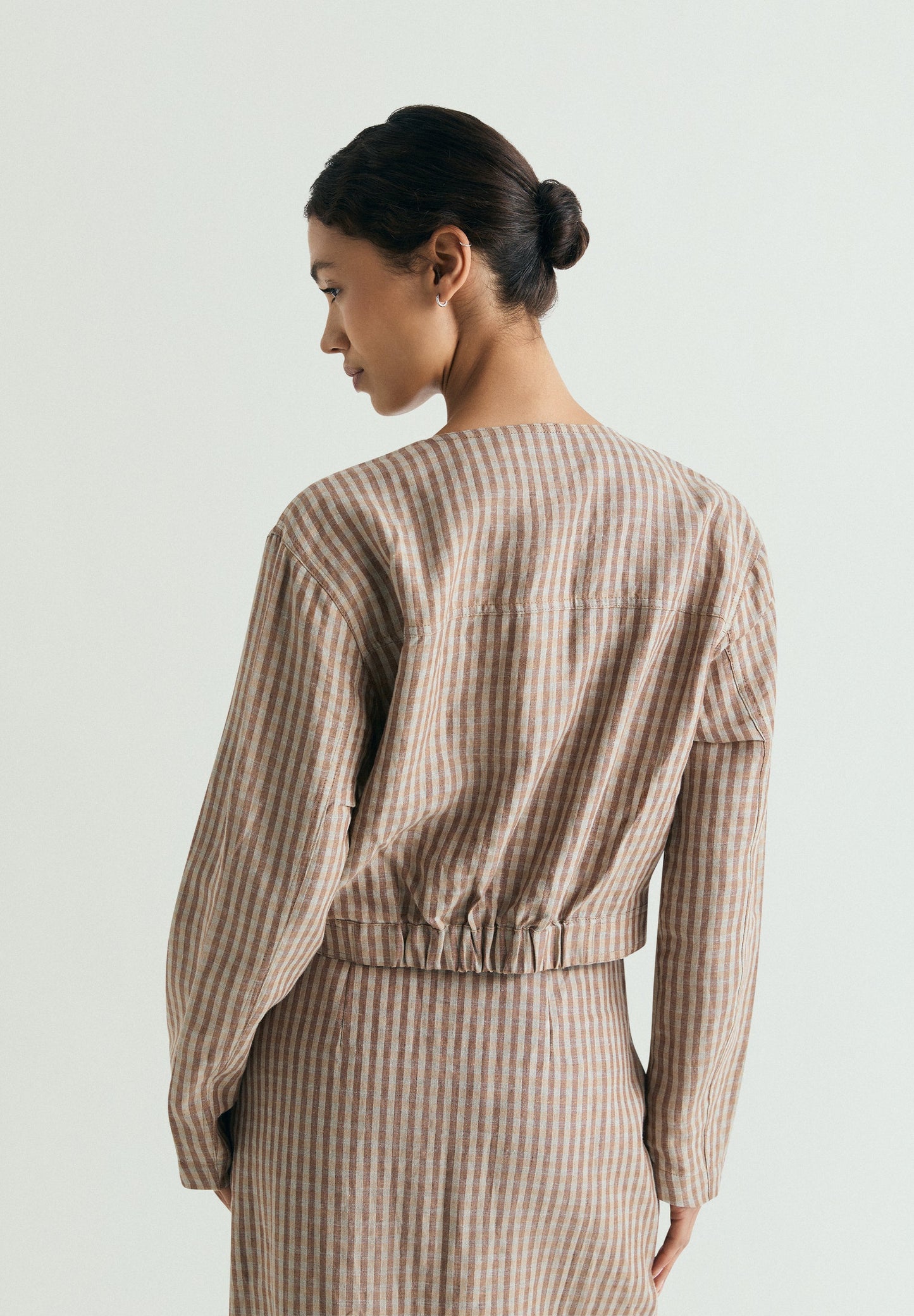CHAQUETA LINO VICHY