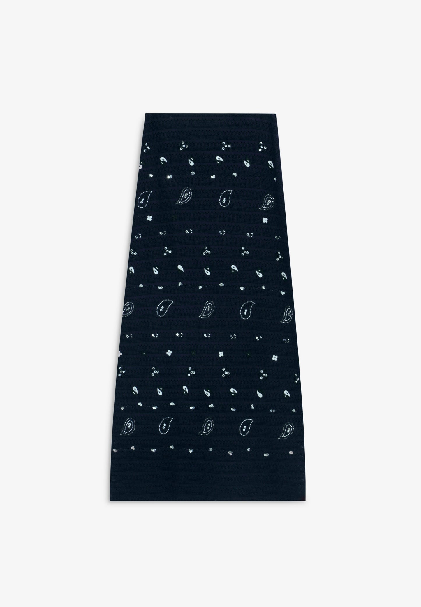 FALDA PUNTO MIDI ABALORIOS