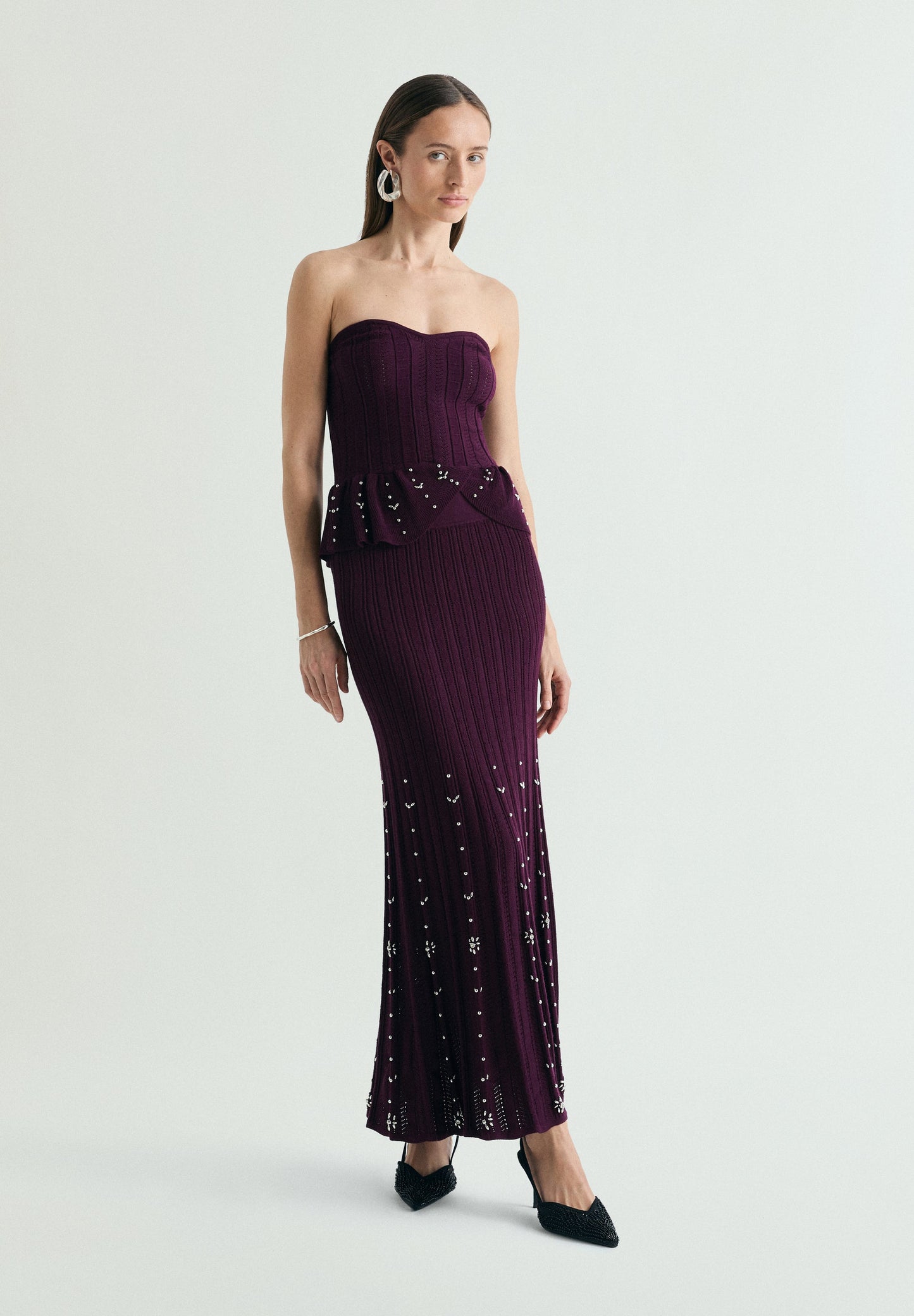 FALDA MIDI STRASS