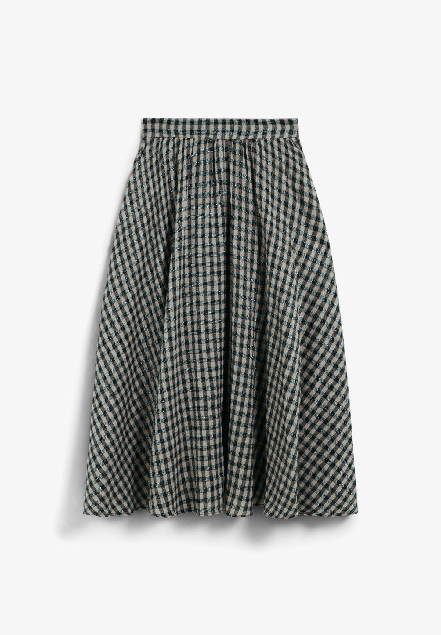 FALDA MIDI CUADROS