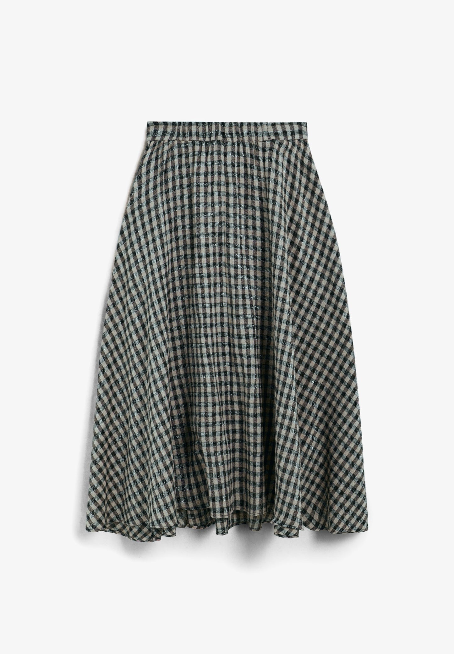 FALDA MIDI CUADROS