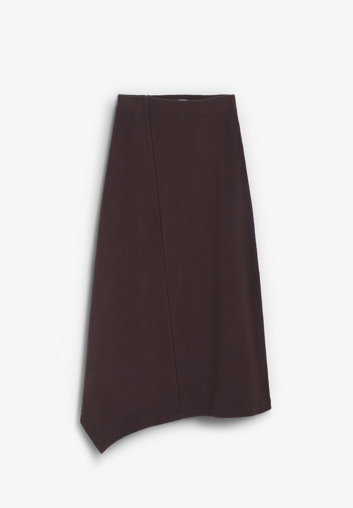 FALDA MIDI PUNTO ASIMÉTRICA