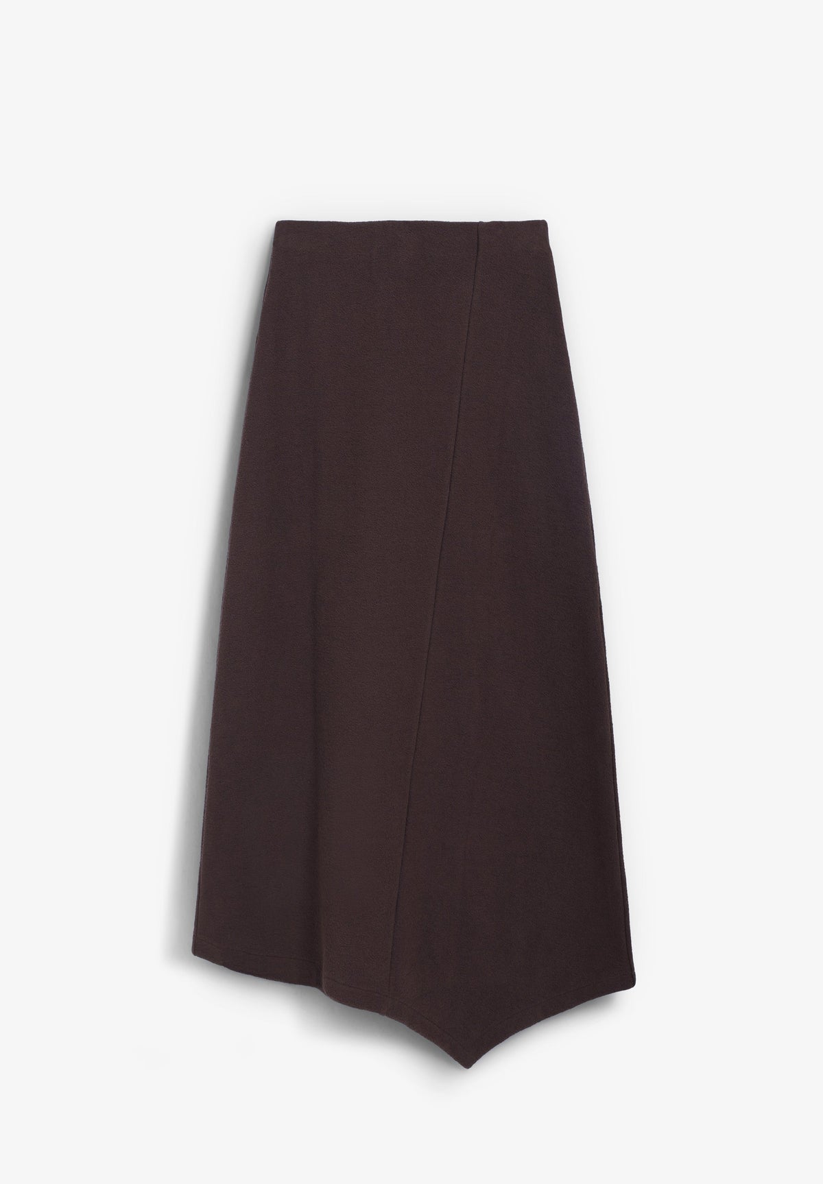 FALDA MIDI PUNTO ASIMÉTRICA