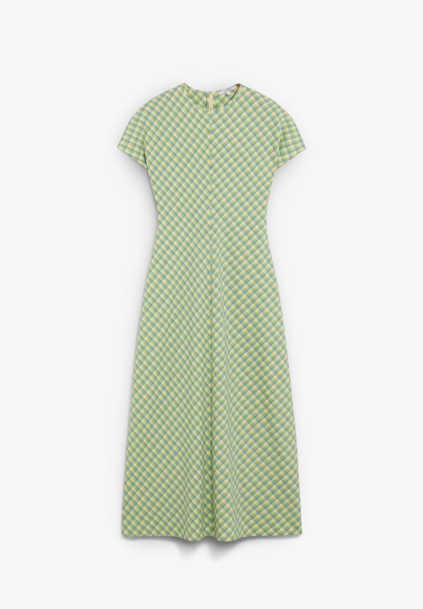 VESTIDO MIDI ESTAMPADO CUADROS
