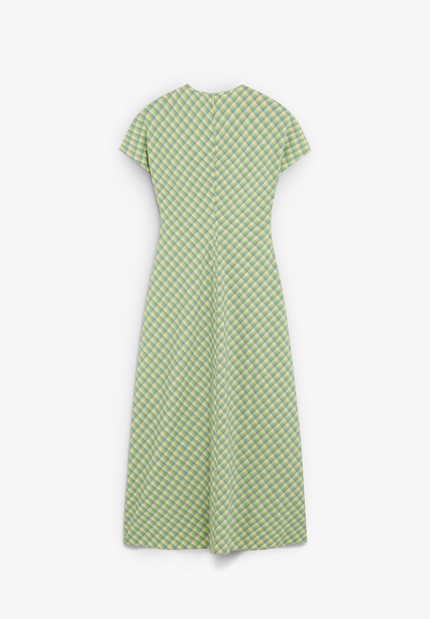 VESTIDO MIDI ESTAMPADO CUADROS