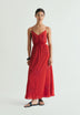 VESTIDO MIDI ABALORIOS CON CUT OUT