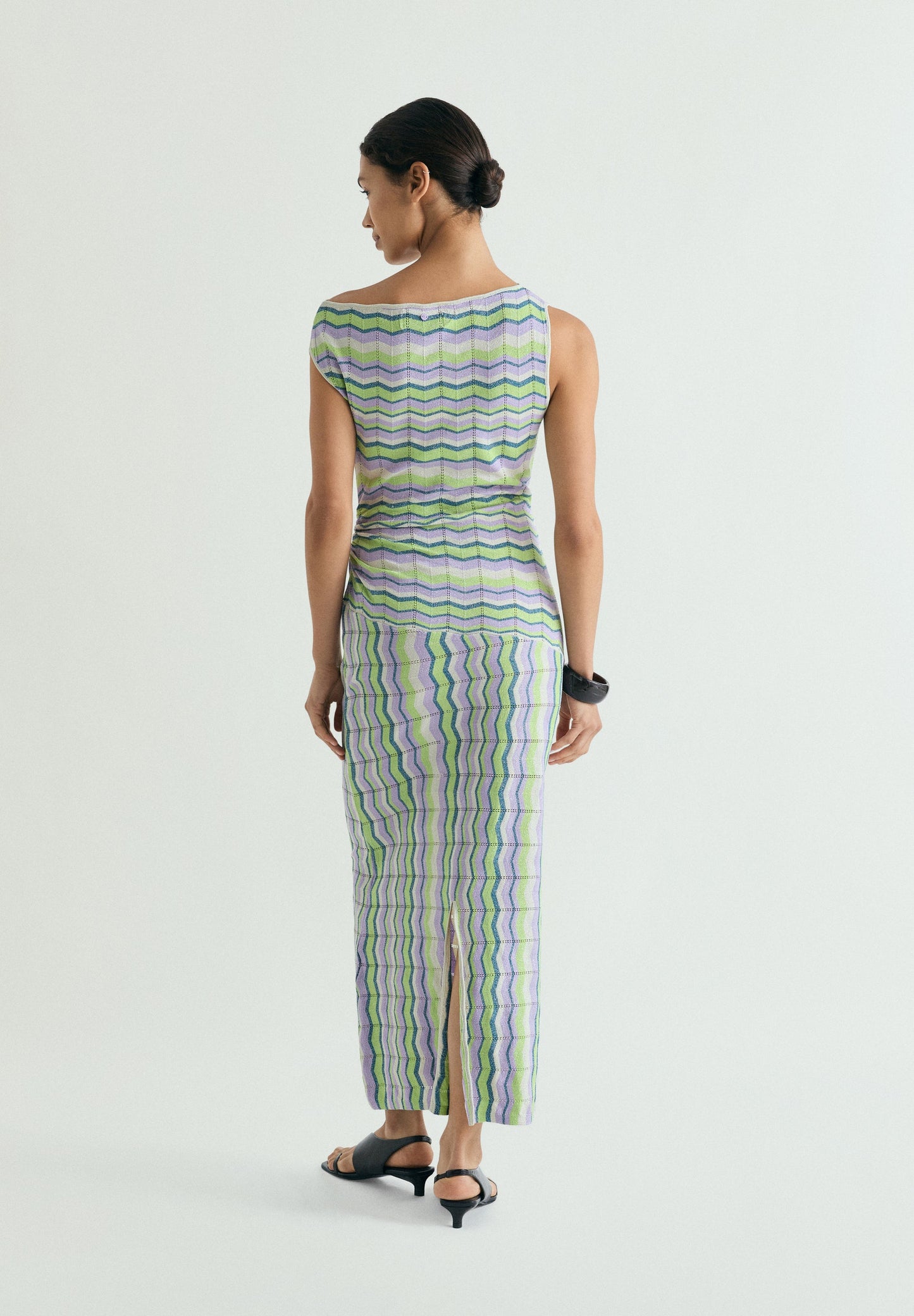 VESTIDO MIDI PUNTO ZIGZAG