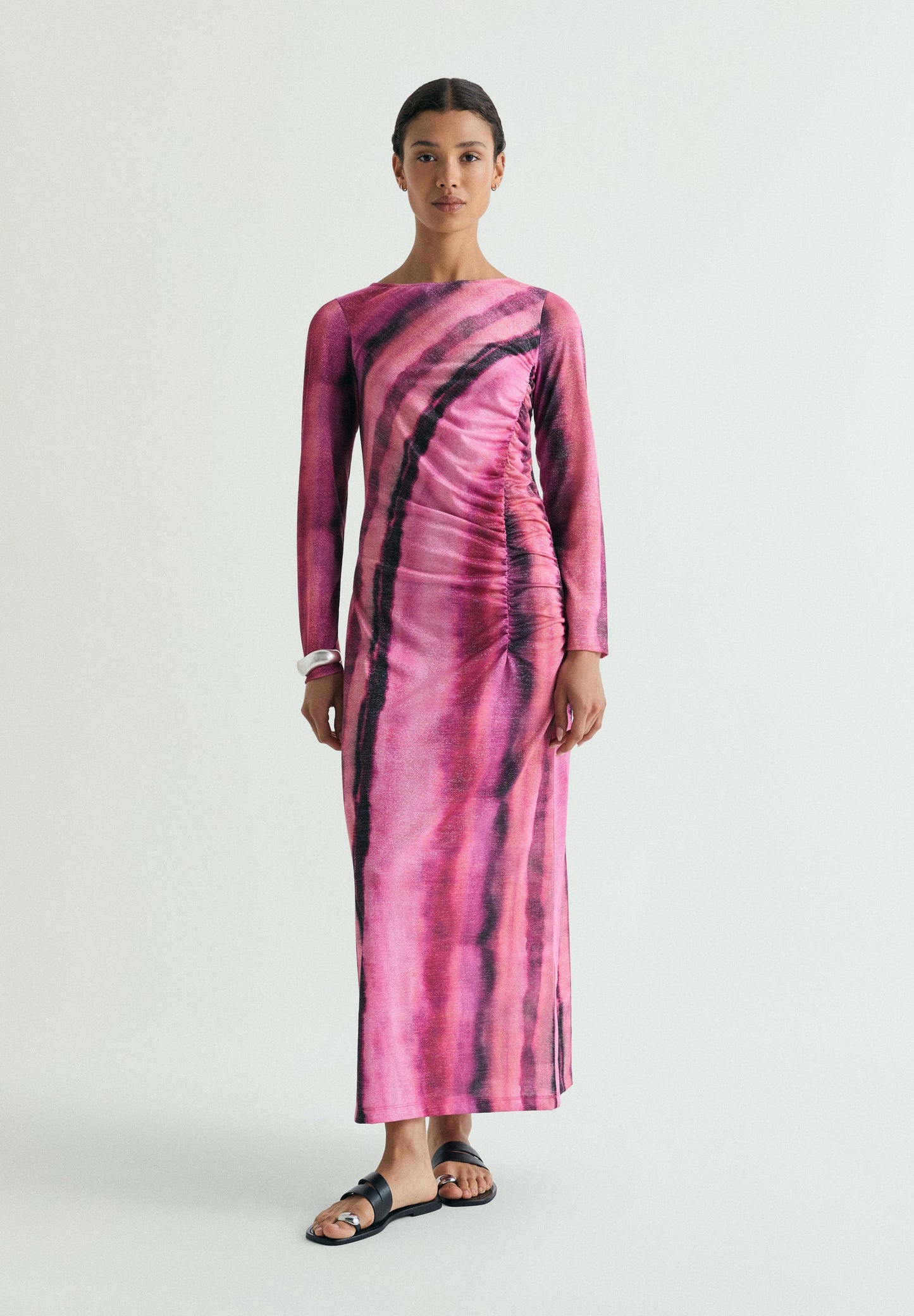 VESTIDO LÚREX TIE-DYE