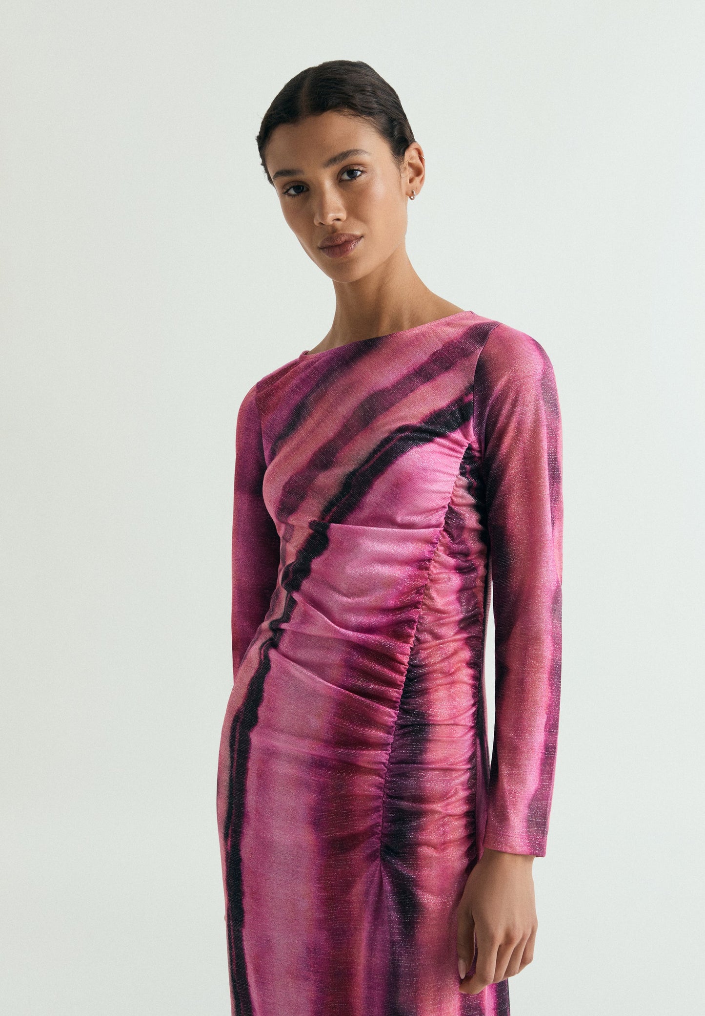 VESTIDO LÚREX TIE-DYE