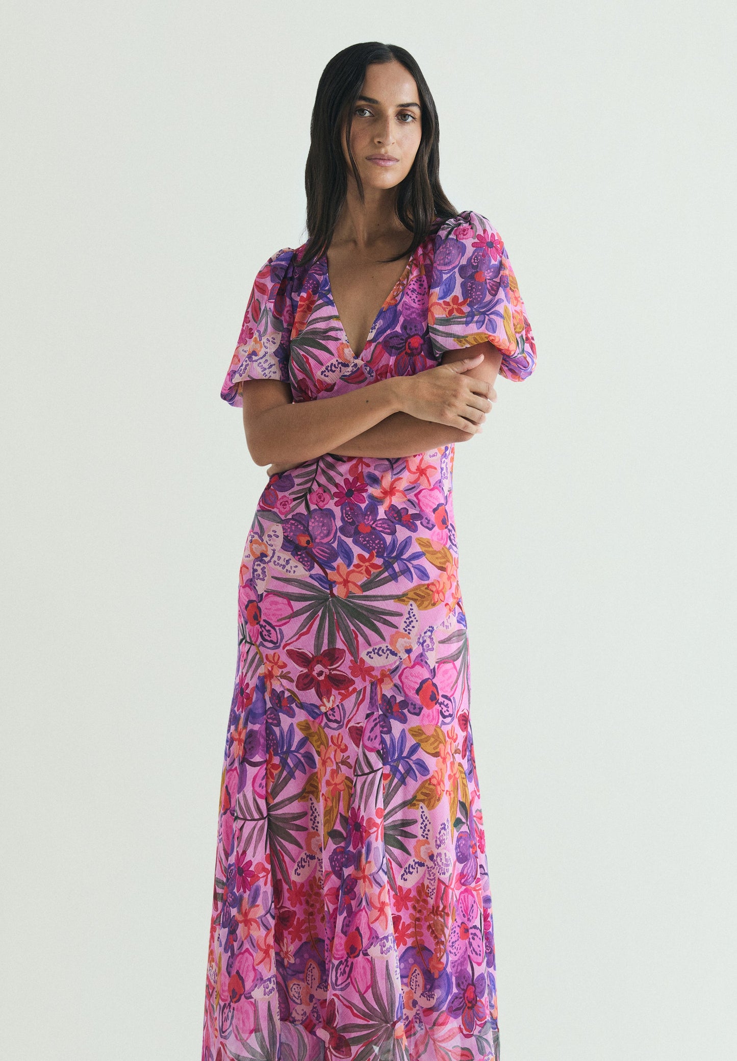 VESTIDO MAXI ESTAMPADO FLORAL