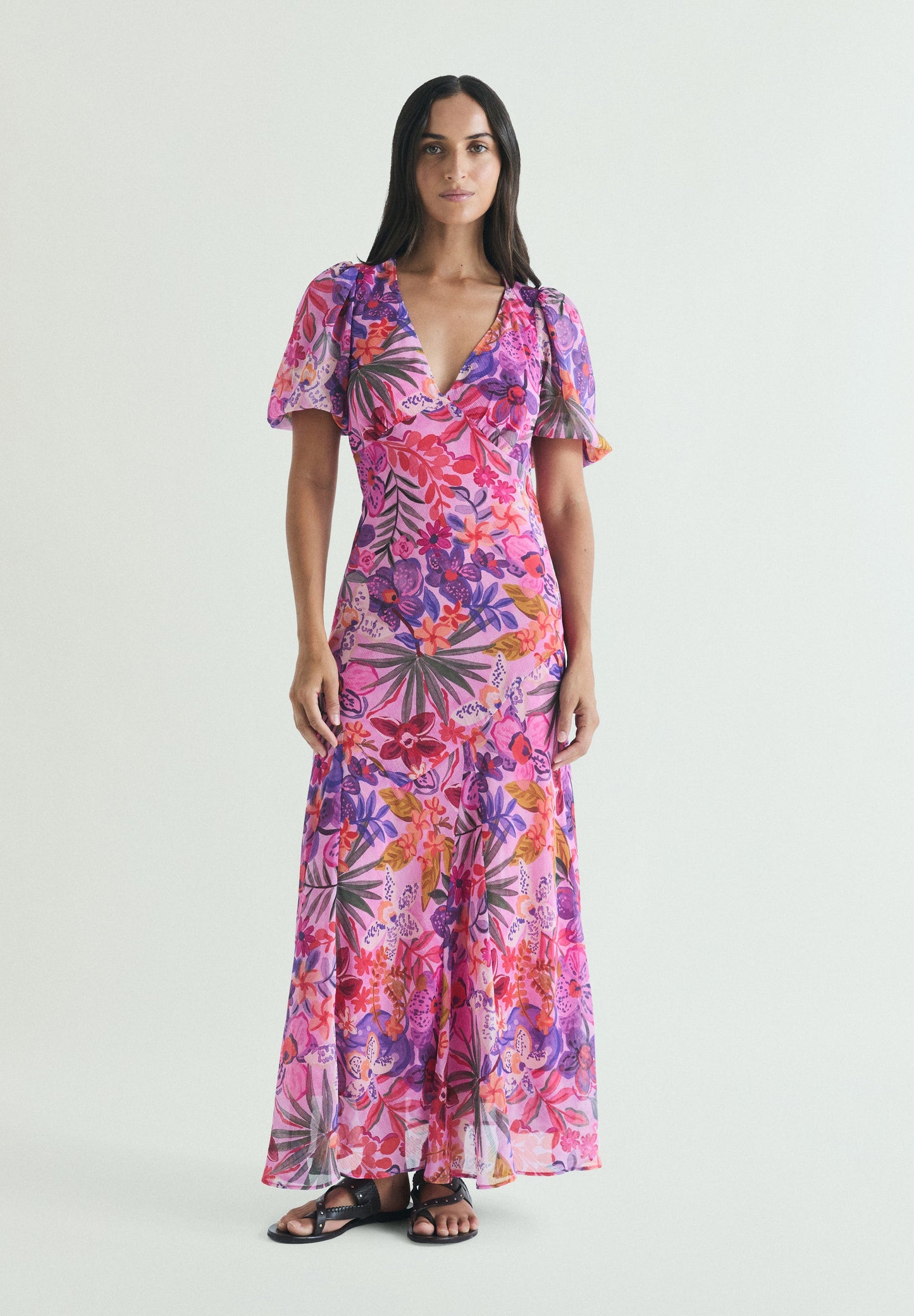 VESTIDO MAXI ESTAMPADO FLORAL