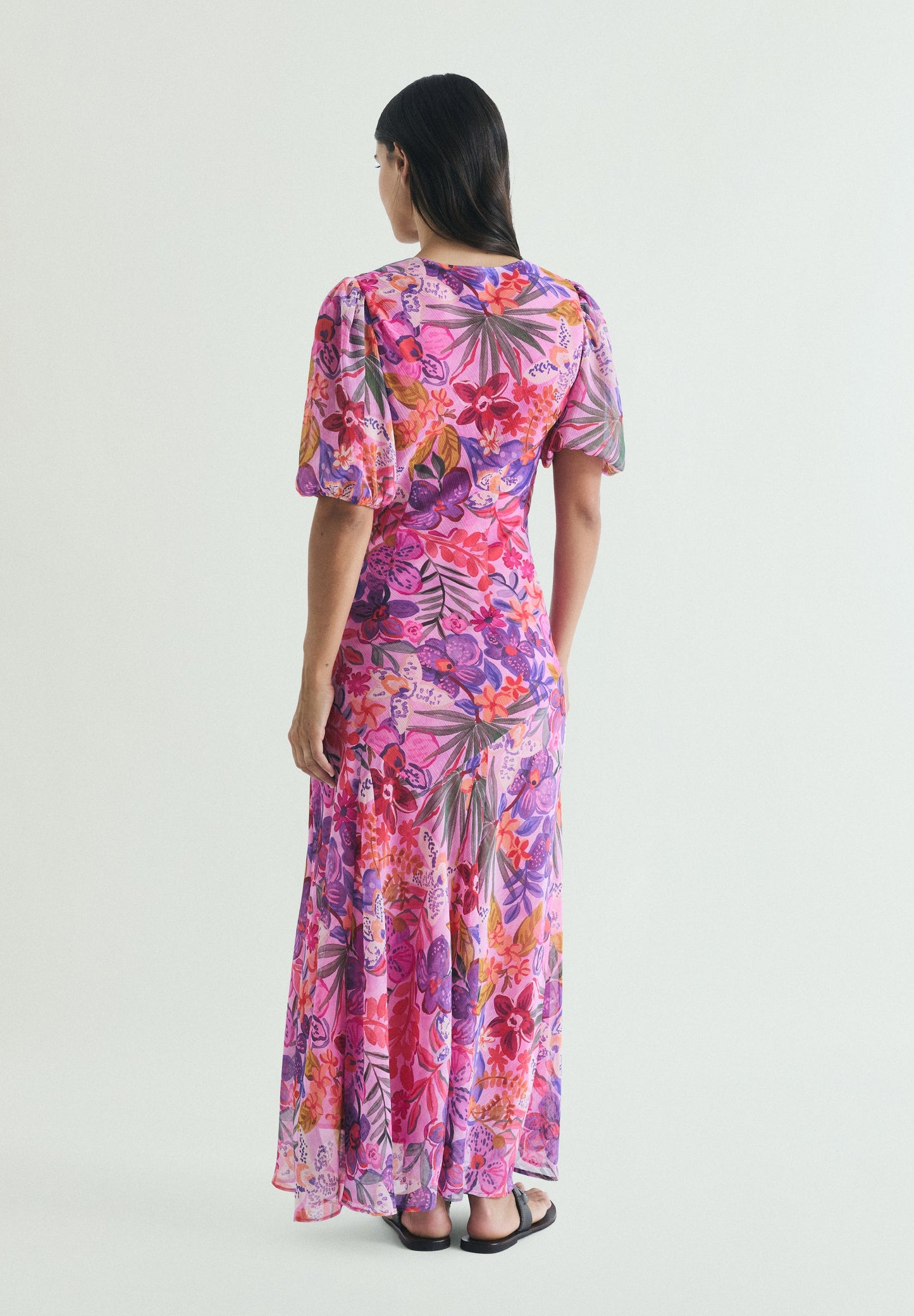 VESTIDO MAXI ESTAMPADO FLORAL