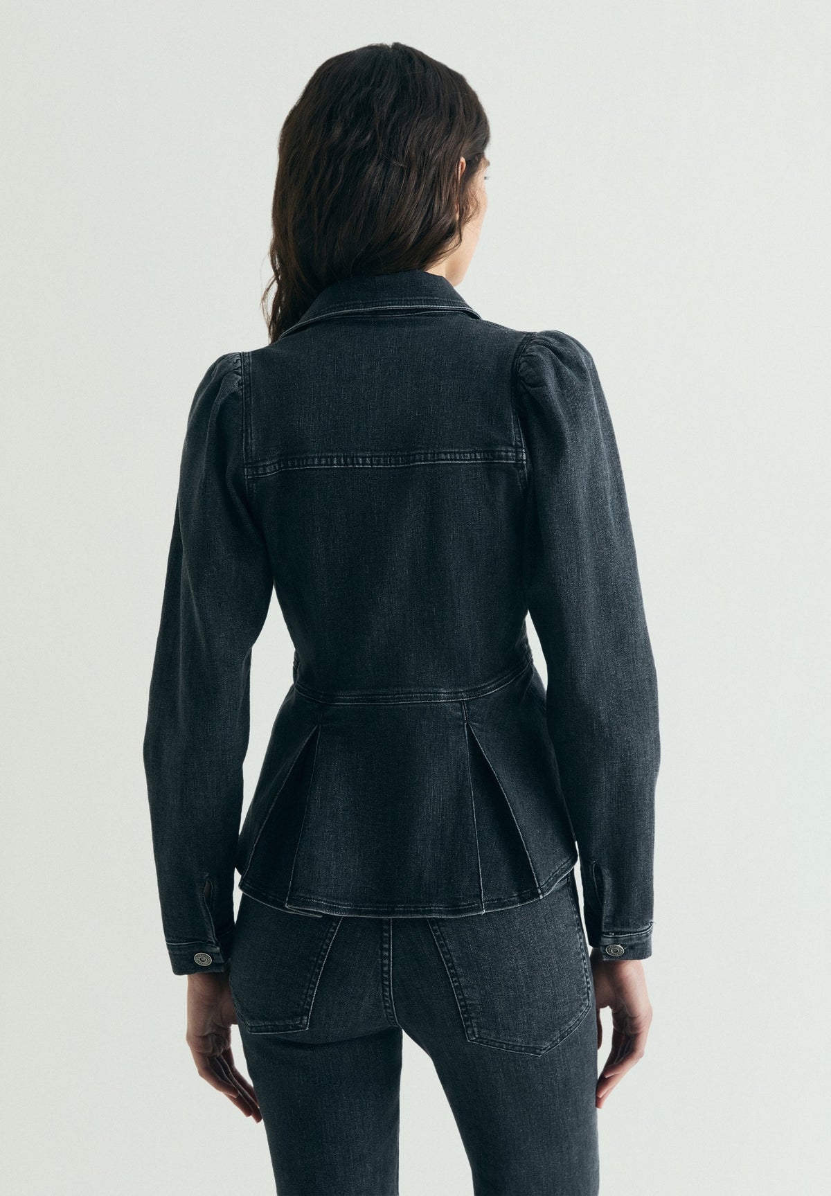 CAMISA DENIM MANGA ABULLONADA