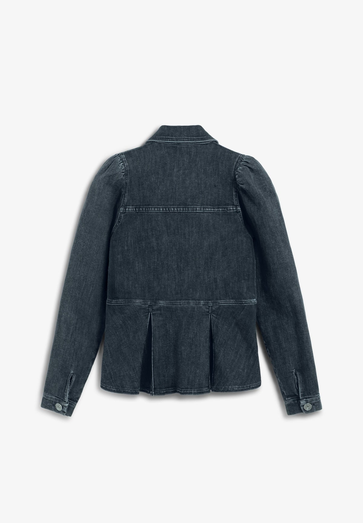 CAMISA DENIM MANGA ABULLONADA