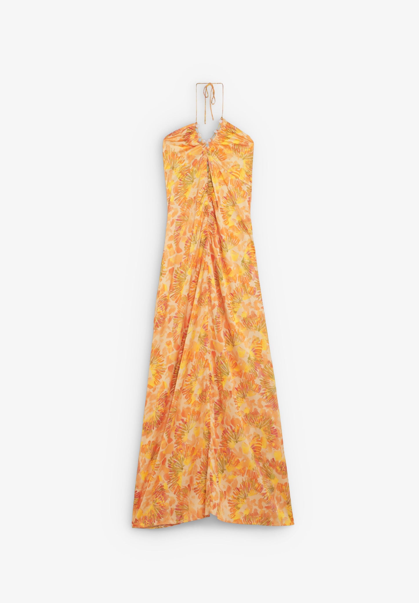 VESTIDO MAXI CUELLO HALTER