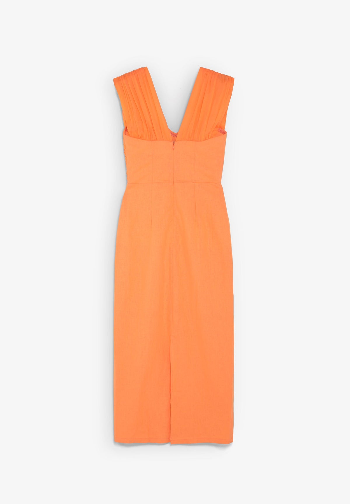 VESTIDO LINO DRAPEADO