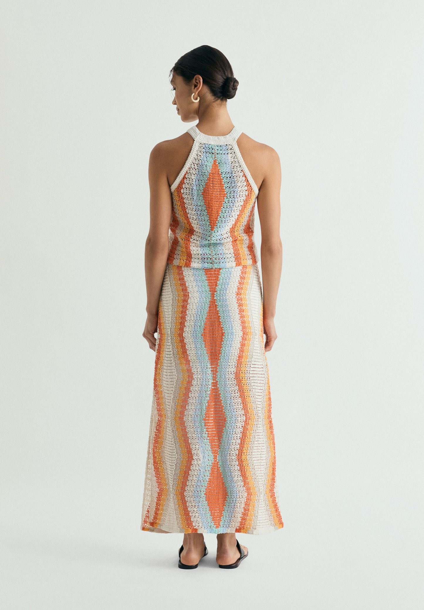 FALDA CROCHET MULTICOLOR