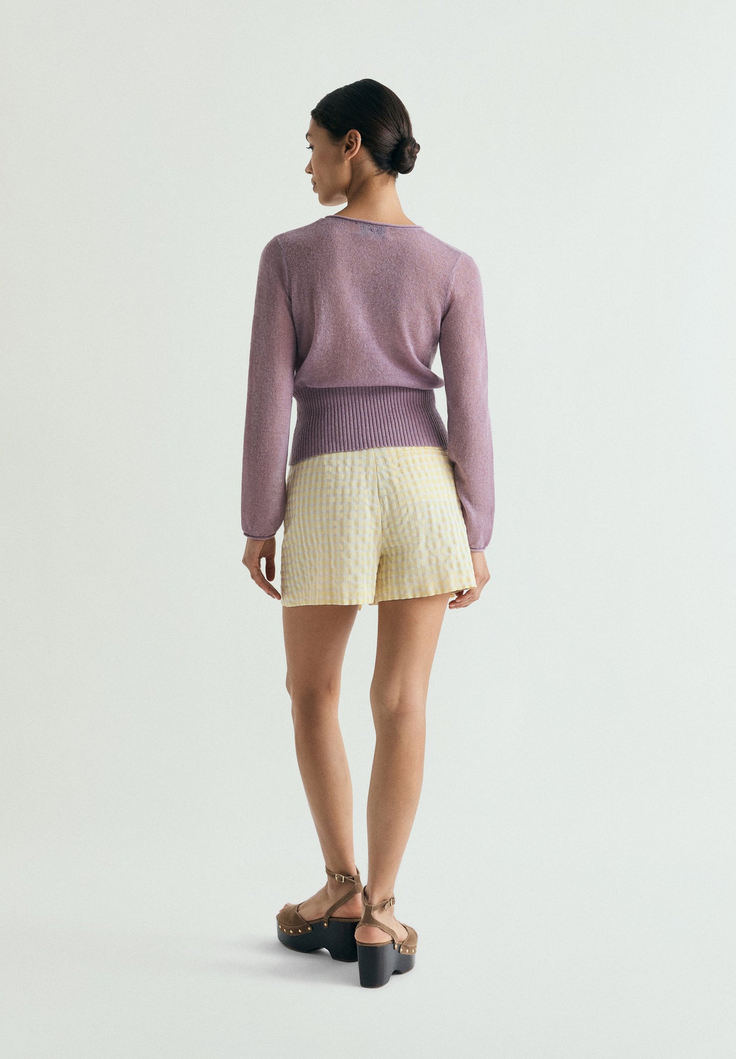 FALDA PANTALÓN VICHY BOTONES