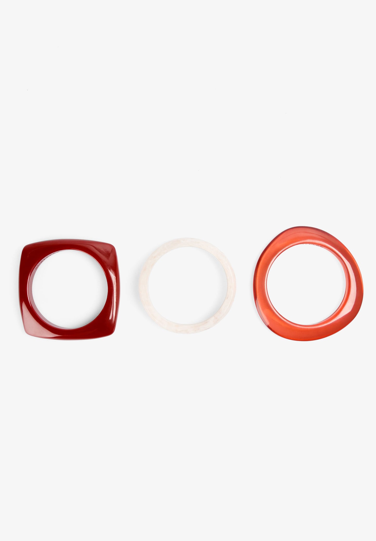 SET PULSERAS COMBINADAS RESINA