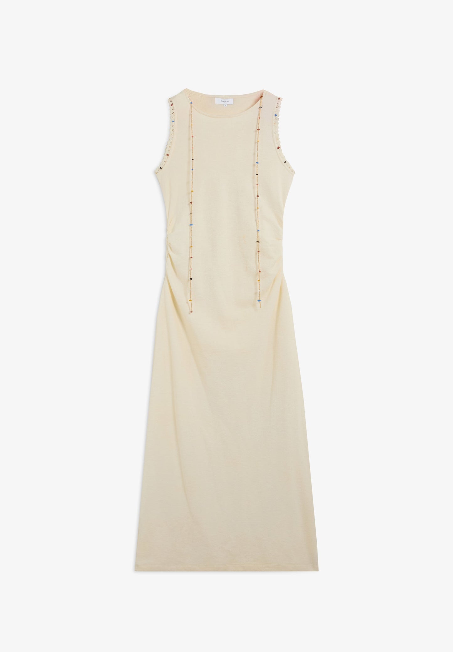 VESTIDO MIDI CON COLLAR
