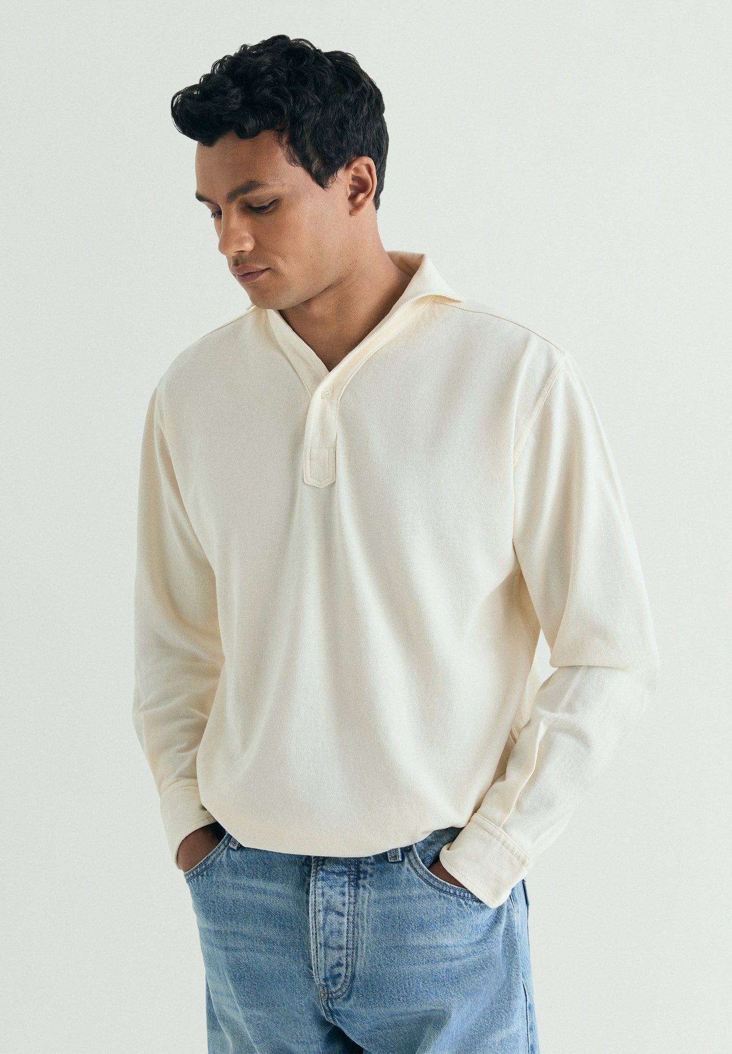 POLO MANGA LARGA ALGODÓN