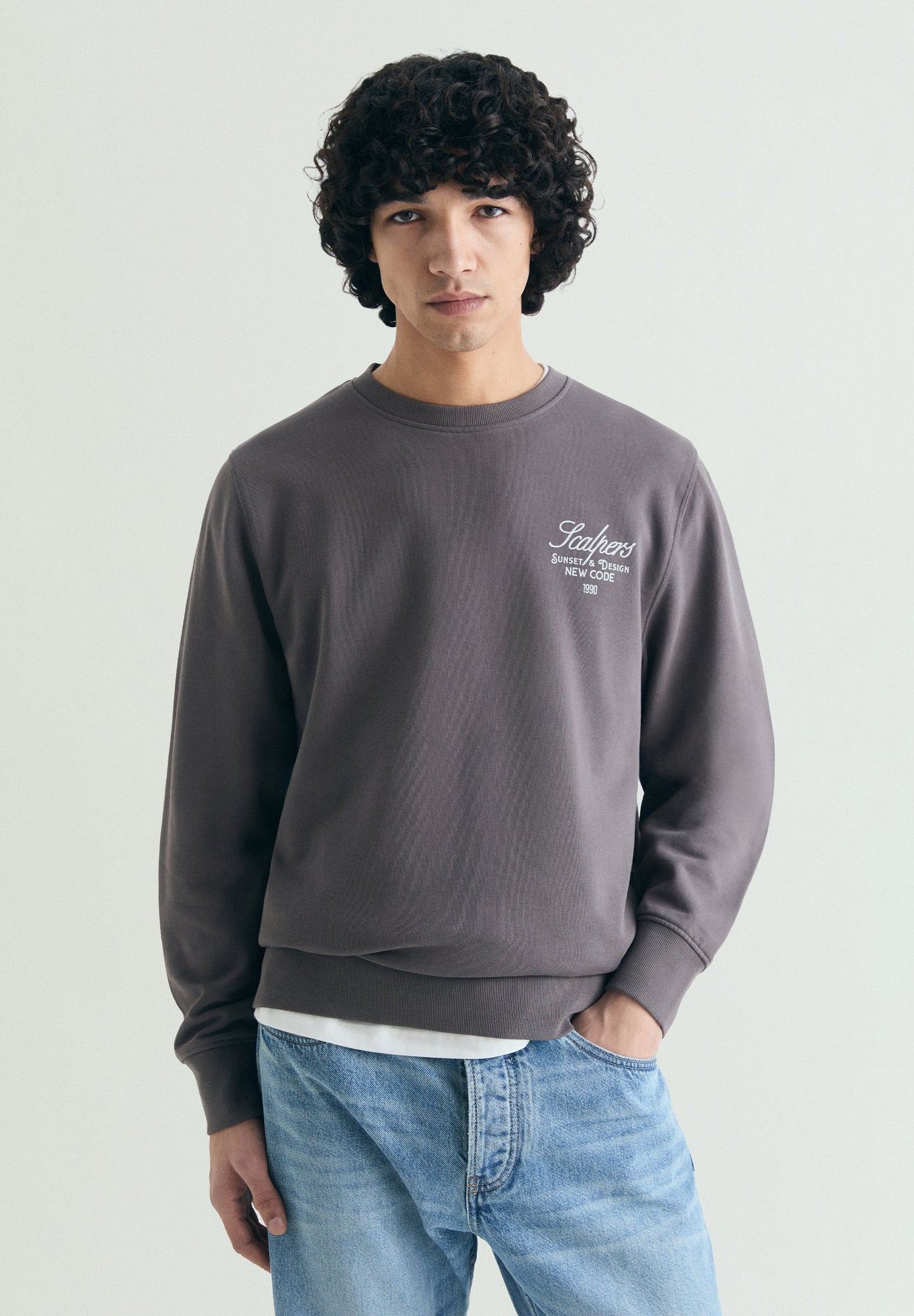 SUDADERA LAVADA ESTAMPADO