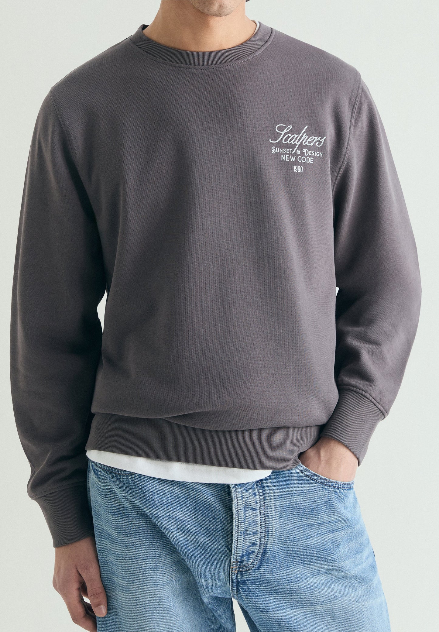 SUDADERA LAVADA ESTAMPADO