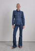 CAMISA DENIM MANGA ABULLONADA